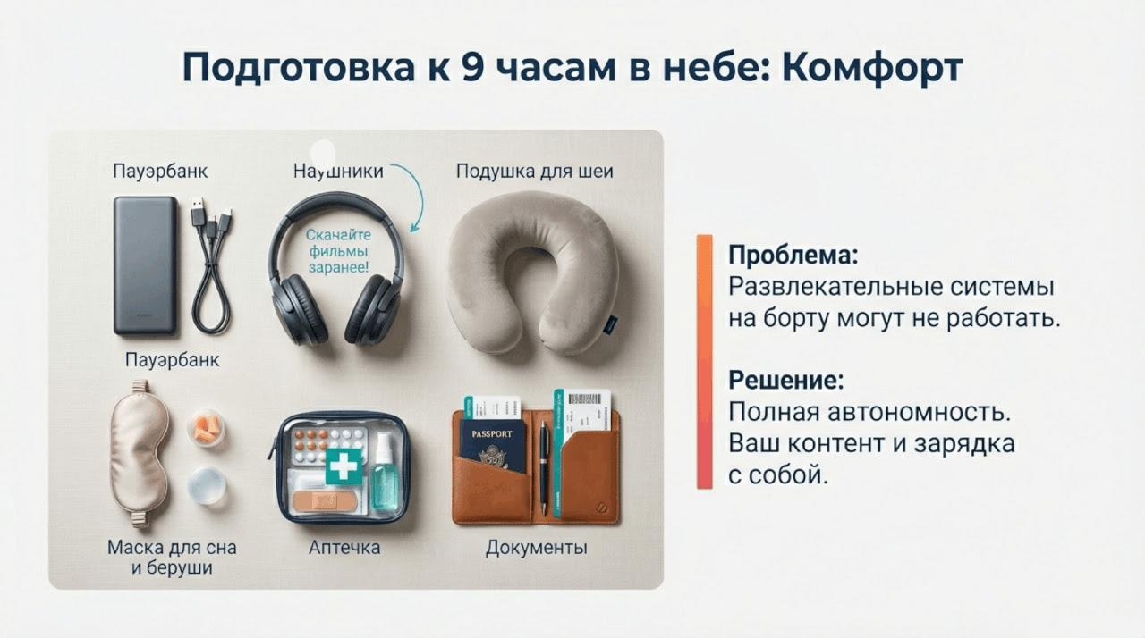 Что взять с собой Вещи, которые помогут провести полет с комфортом