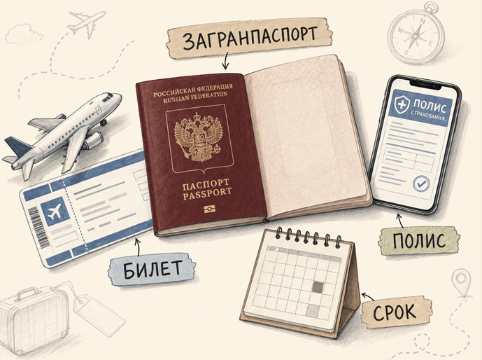 Документы для перелета в Грузию Загранпаспорт, билет, страховой полис и срок поездки перед рейсом