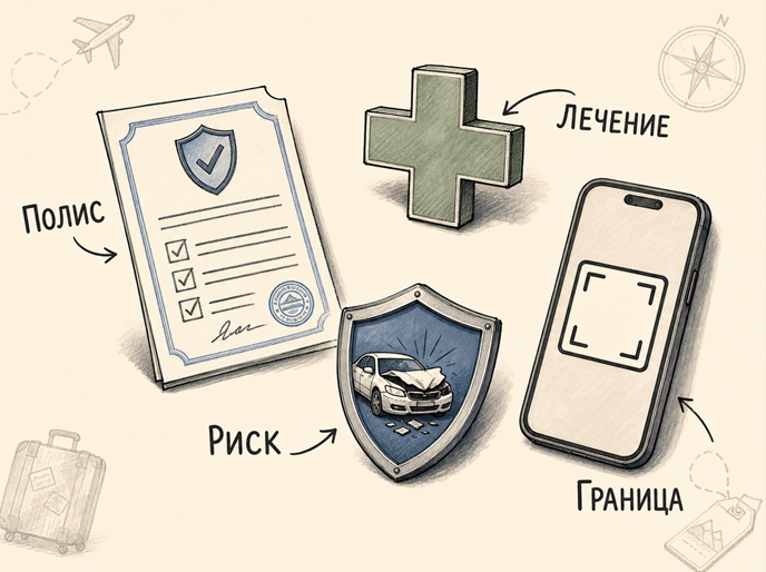 Страховой полис для въезда Медицинская страховка и страхование от несчастного случая для границы Грузии