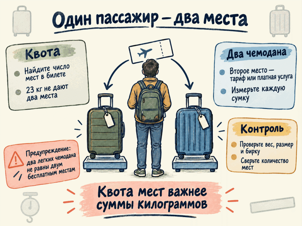 Проверка веса и бирок на багаж